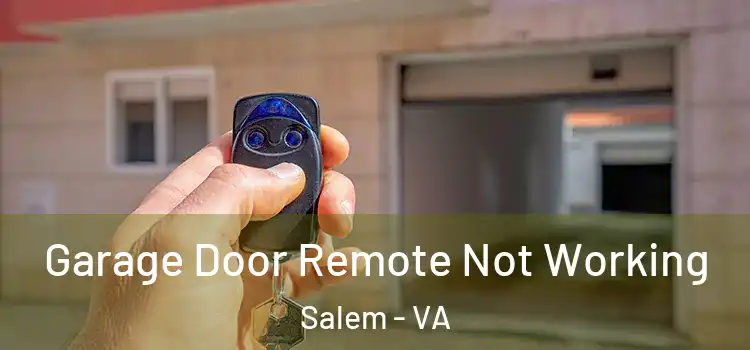  Garage Door Remote Not Working Salem - VA