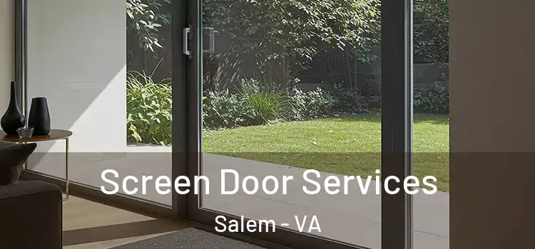 Screen Door Services Salem - VA